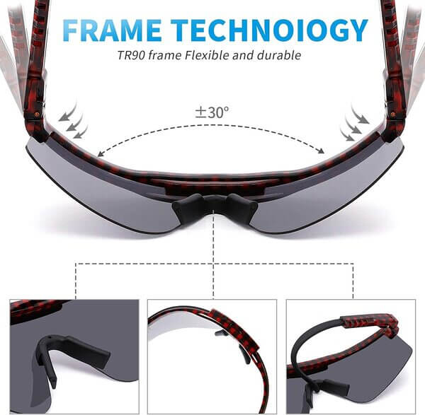 مشخصات عینک آفتابی ورزشی پلاریزه pit-viper دارای محافظ uv400