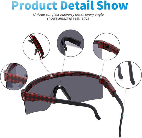 مشخصات عینک آفتابی ورزشی پلاریزه pit-viper دارای محافظ uv400