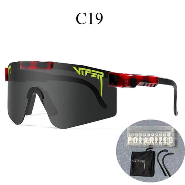 مشخصات عینک آفتابی ورزشی پلاریزه pit-viper دارای محافظ uv400 مدل c19