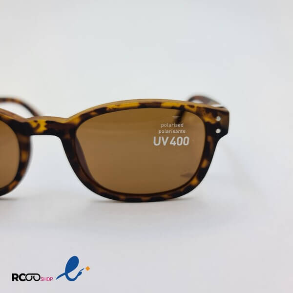 عکس از عینک آفتابی پلاریزه با فریم مستطیلی و دسته فنری مدل 477-340