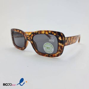عکس از عینک آفتابی مستطیلی با فریم چند رنگ مدل 326-518