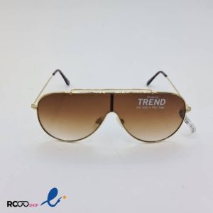 عکس از عینک افتابی عدسی یکسره با فریم خلبانی کلاسیک و فلزی مدل 326-012