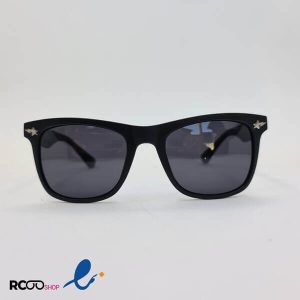 عکس از عینک آفتابی پلاریزه با فریم مشکی و چریکی مربعی شکل مدل PS0020
