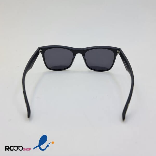 عکس از عینک آفتابی پلاریزه با فریم مشکی و چریکی مربعی شکل مدل ps0020