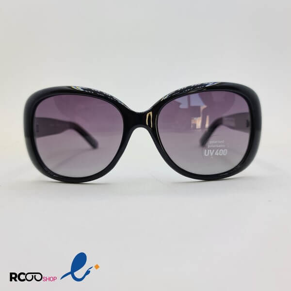 عکس از عینک آفتابی پلاریزه زنانه با فریم بیضی و مشکی رنگ مدل 477-365