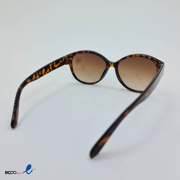 عکس از عینک آفتابی دسته پهن با عدسی قهوه ای رنگ مدل 324-477