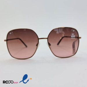 عکس از عینک آفتابی زنانه چندضلعی با عدسی نگین دار و فریم فلزی مدل 326-014