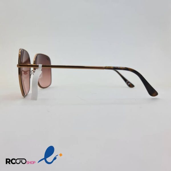 عکس از عینک آفتابی زنانه چندضلعی با عدسی نگین دار و فریم فلزی مدل 326-014
