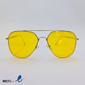 عکس از عینک دید در شب خلبانی با لنز زرد رنگ برند HUGO BOSS مدل D20180
