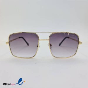 عکس از عینک آفتابی با فریم مربعی و طلایی رنگ و دسته فنری برند پلیس مدل 7032