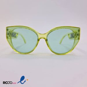 عکس از عینک شب گربه ای برند شنل با فریم و عدسی سبز رنگ مدل D21261