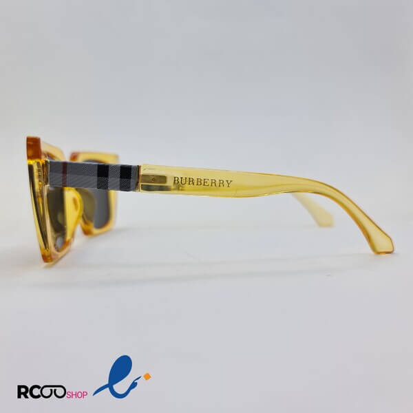عکس از عینک آفتابی با فریم و نارنجی و شفاف و عدسی دودی تیره برند باربری مدل d21287