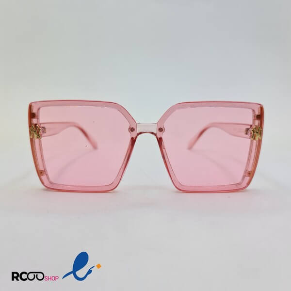 عکس از عینک شب مربعی با فریم و عدسی صورتی برند گوچی ایتالیا مدل d21274