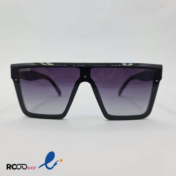عکس از عینک آفتابی پلاریزه و مربعی مردانه اصل با عدسی یکسره برند لویی ویتون مدل 6803p