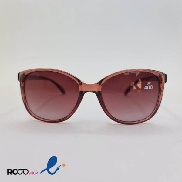 عکس از عینک آفتابی با فریم پروانه ای و رنگ زرشکی مناسب برای خانم ها مدل 324-978