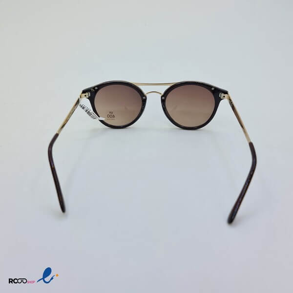 عکس از عینک آفتابی گرد با دو پل بینی و دسته فلزی مدل 430-601