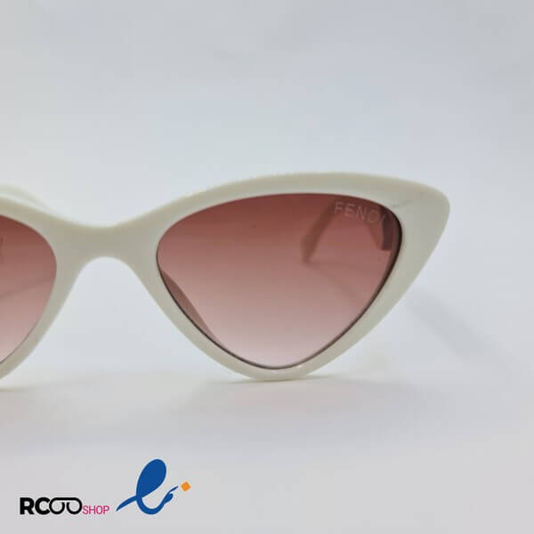 White triangle frame fendi sunglasses model 1843 7