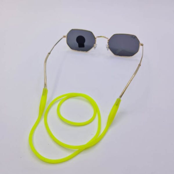 عکس از بند عینک ضد حساسیت از جنس سیلیکون و رنگ زرد مدل 991440