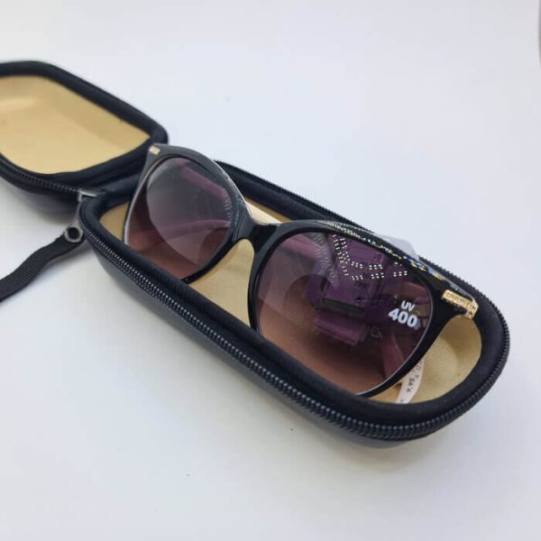 عکس از کیف عینک برند گوچی gucci از جنس چرم و مشکی رنگ مدل 991500