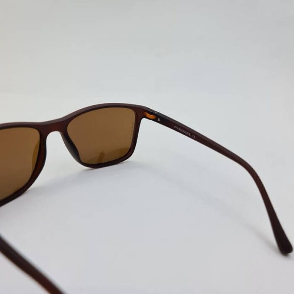عکس از عینک آفتابی oga morel با فریم قهوه ای و دسته نشکن مدل 58990