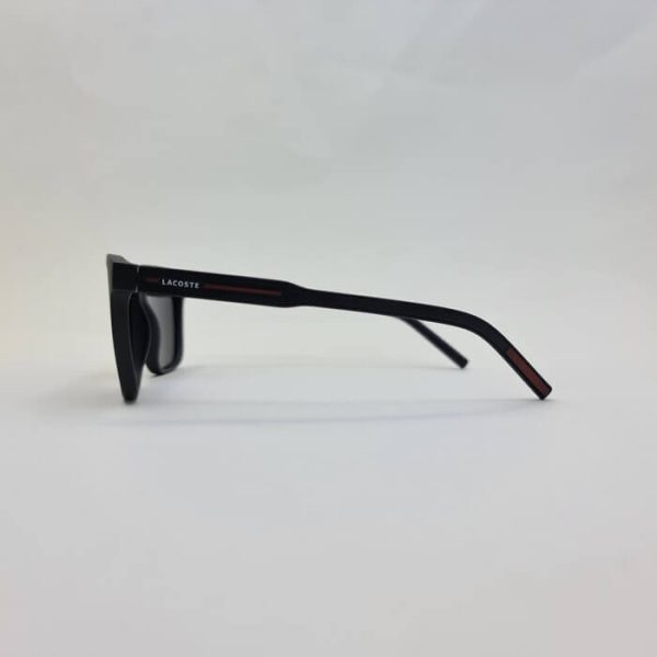 عکس از عینک آفتابی پلاریزه برند lacoste با فریم مشکی مات مدل 2173