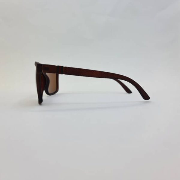 عکس از عینک آفتابی پلاریزه با دسته طرح دار و قهوه ای برند دیزل مدل 18166