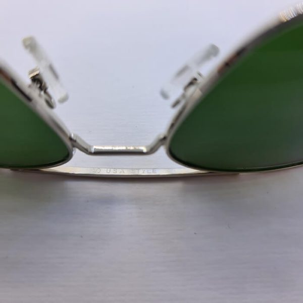 عکس از عینک آفتابی اصل امریکن اپتیکال ao با عدسی سبز و فریم مربعی مدل c3