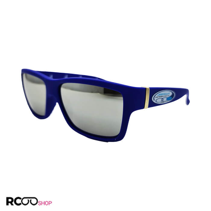 Esteghlal-Blue-Farme-Sunglasses-Model-Rfoo-1-4-2-1 عکس از عینک آفتابی تیم استقلال با عدسی آینه ای طلایی و فریم آبی مدل rfoo-1-4