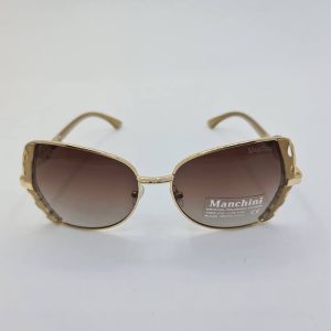 عکس از عینک آفتابی با فریم و دسته طرح دار و از جنس فلزی زنانه برند Manchini مدل P2056B