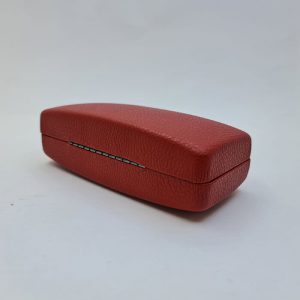 عکس از قاب برای عینک طبی با درب آهنربایی و رنگ قرمز بزرگ مدل 991619