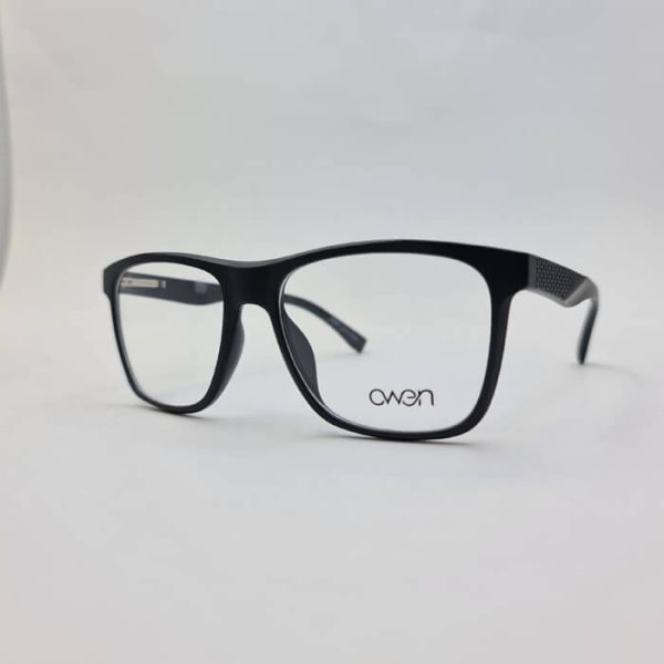 عکس از عینک 5 کاوره مربعی شکل با فریم مشکی رنگ (عینک طبی و آفتابی) مدل 2315a