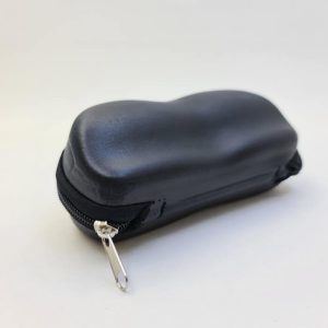 عکس از قاب عینک بیضی شکل مشکی از جنس چرم با کیفیت مدل 991703
