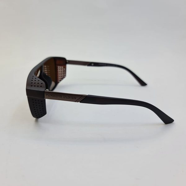 عکس از عینک آفتابی پلاریزه برند پورشه دیزاین با فریم قهوه ای مدل p938