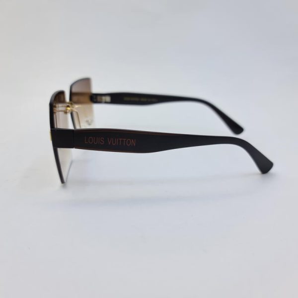عکس از عینک آفتابی فریم لس برند لویی ویتون قهوه ای رنگ مدل d2324