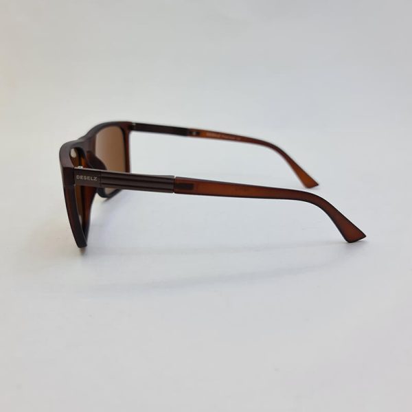 عکس از عینک آفتابی پلاریزه با فریم قهوه ای مات برند دیزل deselz مدل 18174