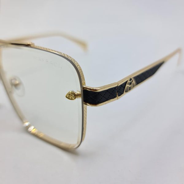 عکس از عینک میباخ با فریم طلایی و عدسی شفاف و بی رنگ مدل bps620