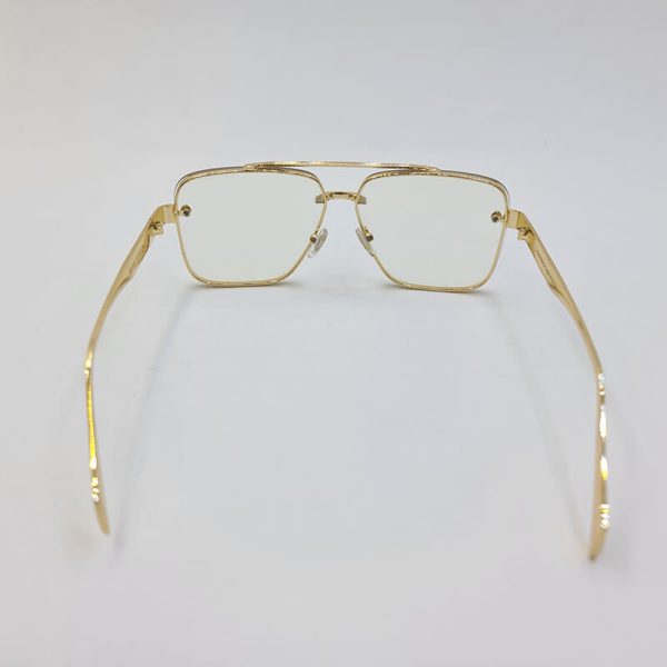 عکس از عینک میباخ با فریم طلایی و عدسی شفاف و بی رنگ مدل bps620