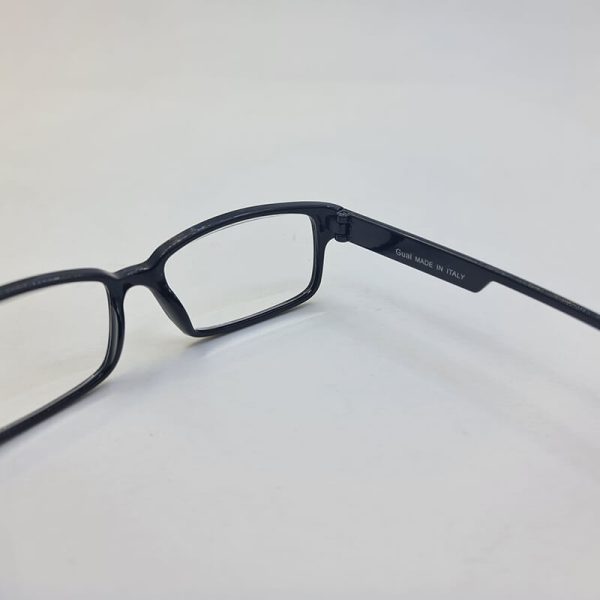 عکس از عینک مطالعه با نمره +2. 75 با فریم مشکی براق و مستطیلی مدل ch1502