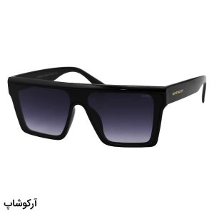 عکس از عینک آفتابی مردانه ژیوانشی با فریم مشکی رنگ، شکل مربعی، عدسی یکسره و دودی سایه روشن مدل 2220