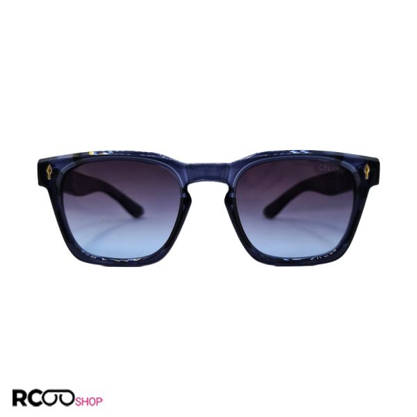 عکس از عینک آفتابی مربعی برند سلین با فریم و عدسی آبی رنگ مدل m65020