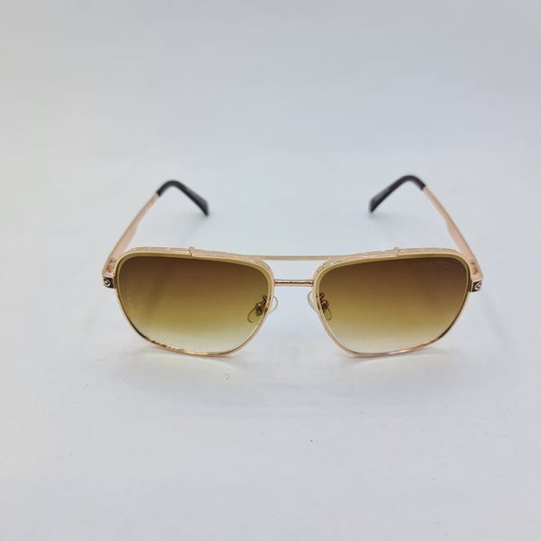 عکس از عینک آفتابی لویی ویتون با فریم طلایی و عدسی قهوه ای مدل 1099