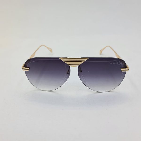 عکس از عینک آفتابی خلبانی فریملس با دسته طلایی برند میباخ مدل s1010