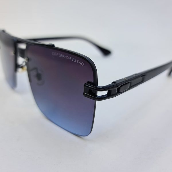 عکس از عینک آفتابی دیتا grand-evo two نیم فریم و مشکی رنگ مدل 09k