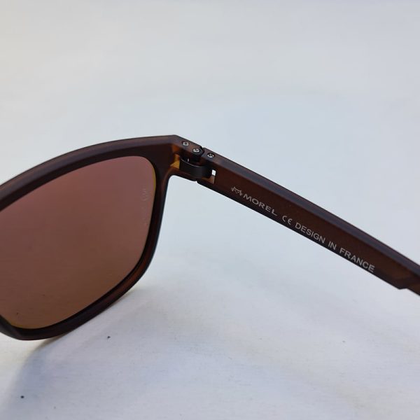 عکس از عینک آفتابی پلاریزه و آنتی رفلکس با فریم قهوه ای و دسته نشکن برند oga مدل 9294