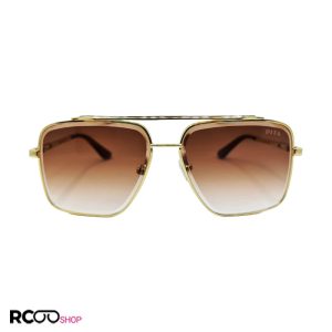 عکس از عینک آفتابی دیتا با فریم طلایی رنگ و عدسی قهوه ای سایه روشن مدل d2001