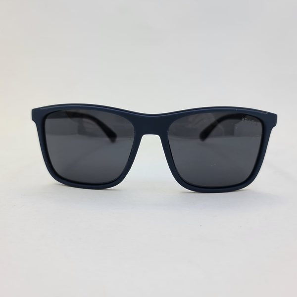 عکس از عینک آفتابی پلار با فریم سورمه ای و حاشیه طوسی prada مدل 9554