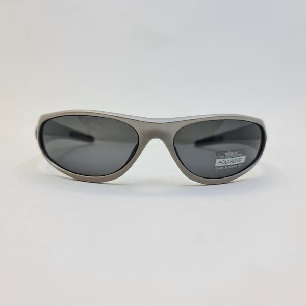 عکس از عینک آفتابی ورزشی پلاریزه با فریم نقره ای و بنفش مدل tz022
