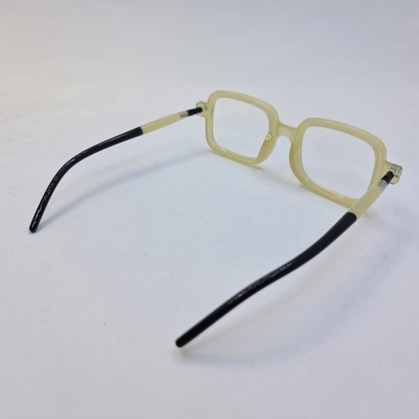 عکس از فریم عینک طبی dior و عینک آفتابی مربعی شکل کرمی و مشکی مدل fg888