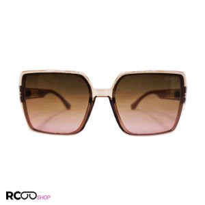 عکس از عینک آفتابی اور سایز gucci با فریم بژ و دسته صورتی و لنز قهوه ای مدل 6062
