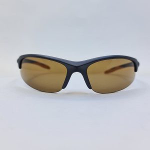 عکس از عینک ورزشی نیم فریم با فریم مشکی و لنز قهوه ای رنگ ترنادو مدل TP409108